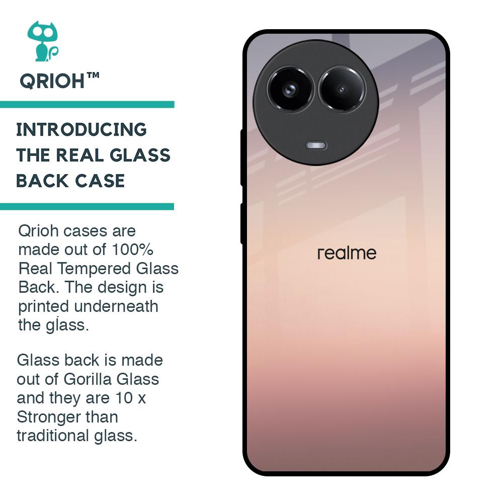 Golden Mauve Glass Case for Realme 11x 5G
