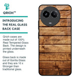 Wooden Planks Glass Case for Realme 11x 5G