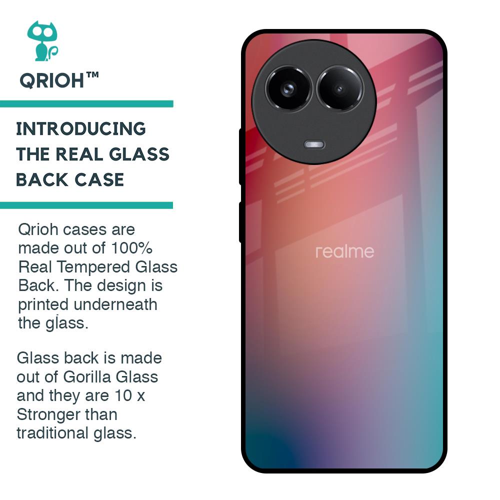 Dusty Multi Gradient Glass Case for Realme 11x 5G