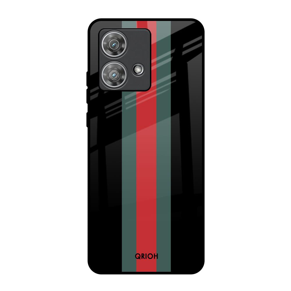 Vertical Stripes Motorola Edge 40 Neo Glass Back Cover Online