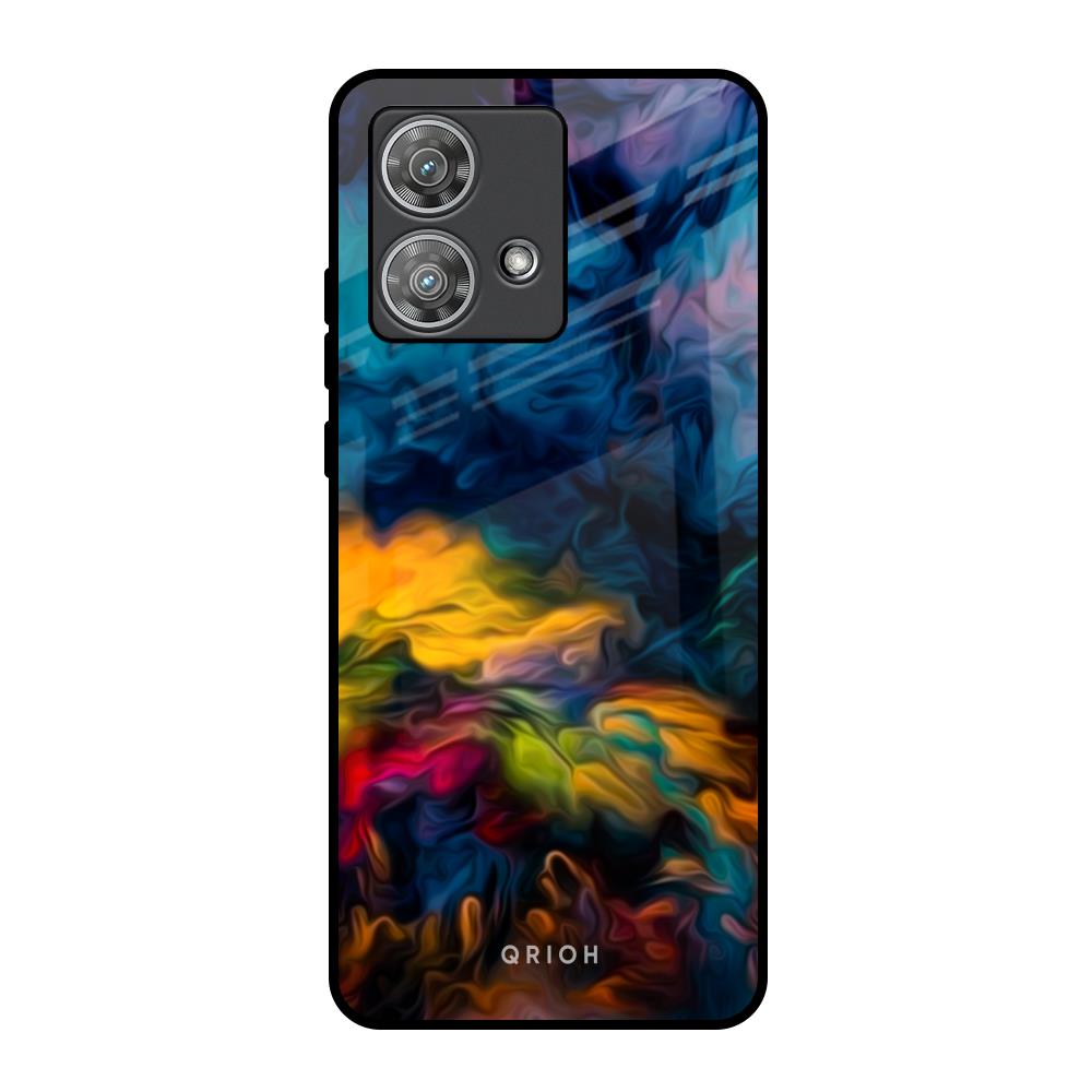 Multicolor Oil Painting Motorola Edge 40 Neo Glass Back Cover Online