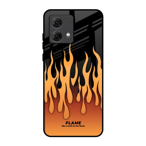Fire Flame Motorola G84 5G Glass Back Cover Online