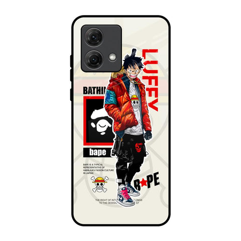 Bape Luffy Motorola G84 5G Glass Back Cover Online