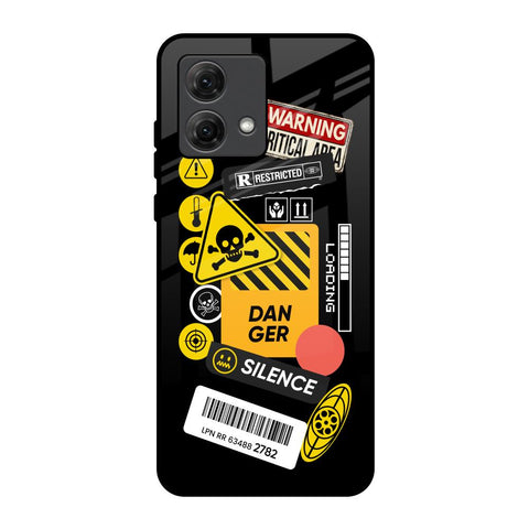 Danger Signs Motorola G84 5G Glass Back Cover Online