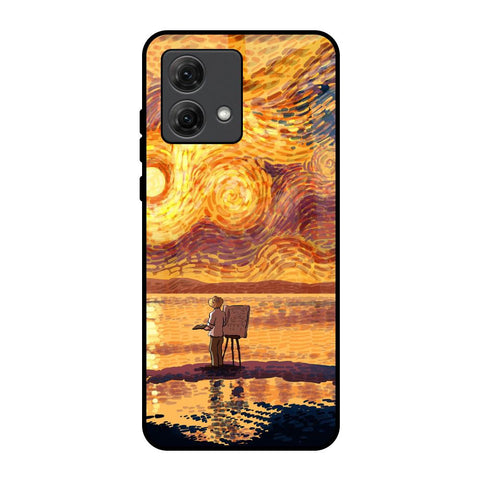 Sunset Vincent Motorola G84 5G Glass Back Cover Online