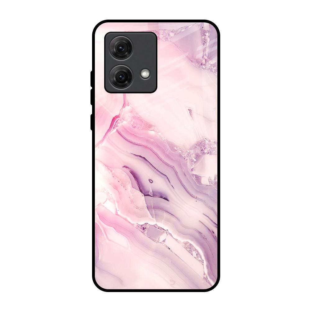 Diamond Pink Gradient Motorola G84 5G Glass Back Cover Online