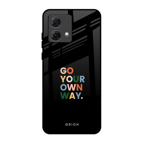 Go Your Own Way Motorola G84 5G Glass Back Cover Online