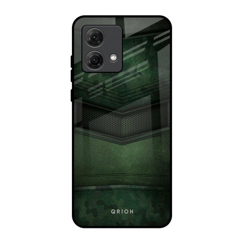 Green Leather Motorola G84 5G Glass Back Cover Online