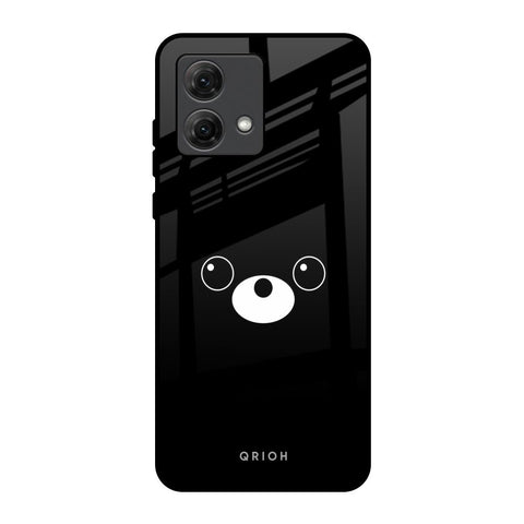 Cute Bear Motorola G84 5G Glass Back Cover Online