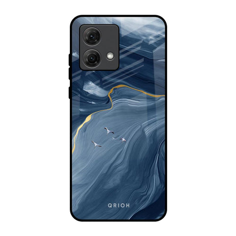 Deep Ocean Marble Motorola G84 5G Glass Back Cover Online