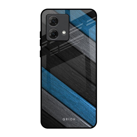 Multicolor Wooden Effect Motorola G84 5G Glass Back Cover Online