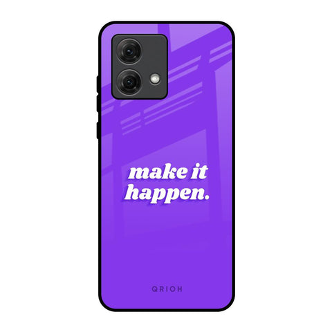 Make it Happen Motorola G84 5G Glass Back Cover Online