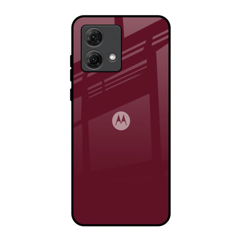 Classic Burgundy Motorola G84 5G Glass Back Cover Online