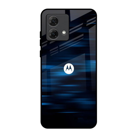 Blue Rough Abstract Motorola G84 5G Glass Back Cover Online