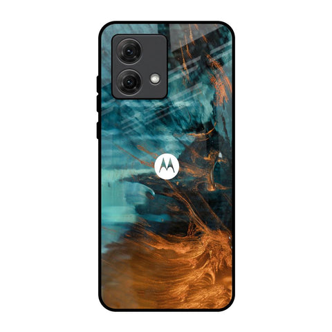 Golden Splash Motorola G84 5G Glass Back Cover Online