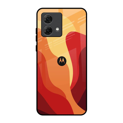Magma Color Pattern Motorola G84 5G Glass Back Cover Online