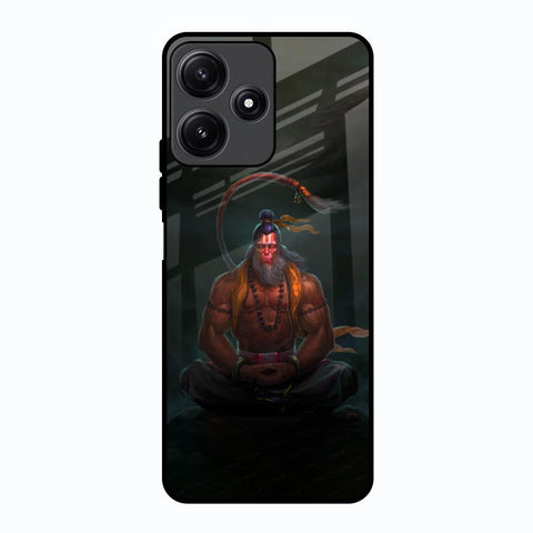 Lord Hanuman Animated Poco M6 Pro 5G Glass Back Cover Online