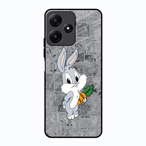 Cute Baby Bunny Poco M6 Pro 5G Glass Back Cover Online