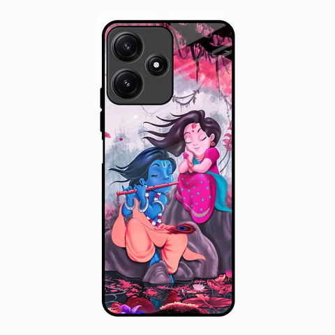 Radha Krishna Art Poco M6 Pro 5G Glass Back Cover Online