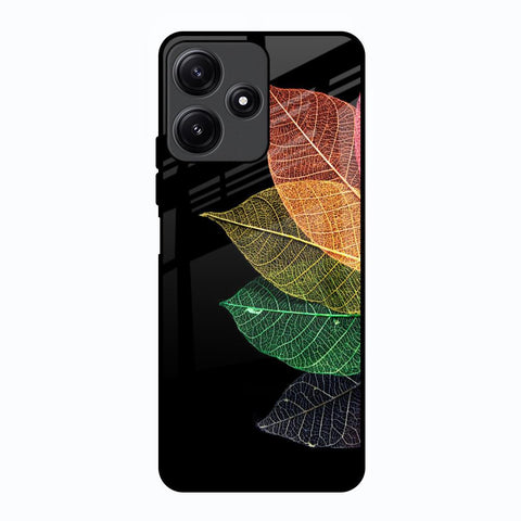Colorful Leaves Poco M6 Pro 5G Glass Back Cover Online
