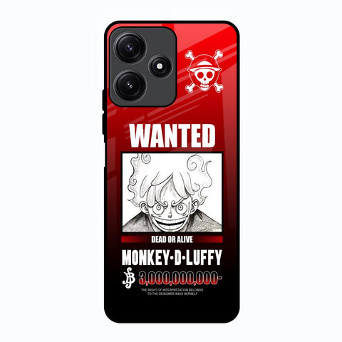 Luffy Wanted Poco M6 Pro 5G Glass Back Cover Online
