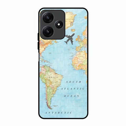Travel Map Poco M6 Pro 5G Glass Back Cover Online