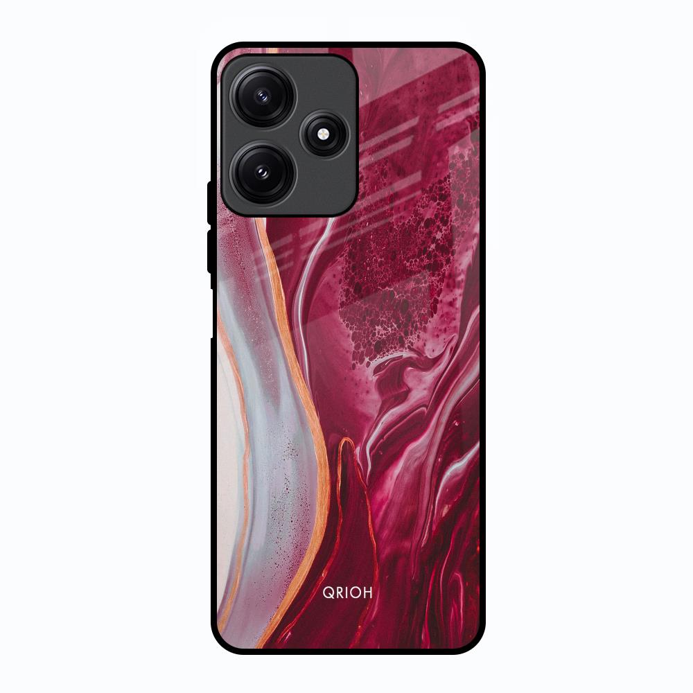 Crimson Ruby Poco M6 Pro 5G Glass Back Cover Online