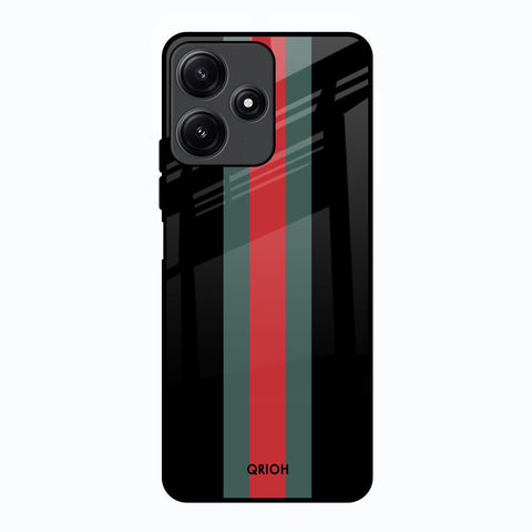 Vertical Stripes Poco M6 Pro 5G Glass Back Cover Online