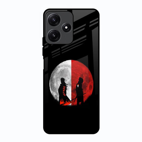 Anime Red Moon Poco M6 Pro 5G Glass Back Cover Online