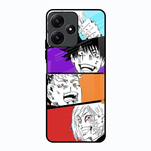 Anime Sketch Poco M6 Pro 5G Glass Back Cover Online