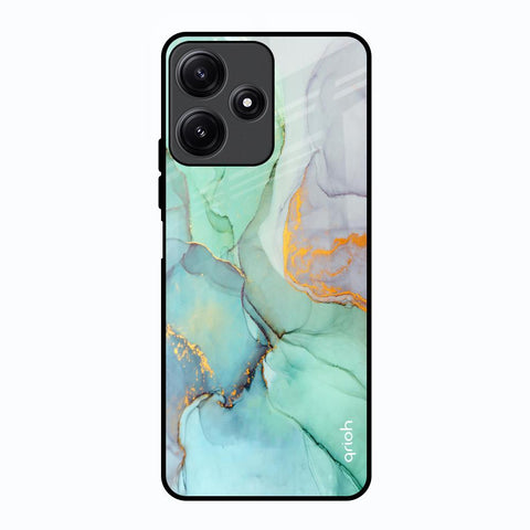 Green Marble Poco M6 Pro 5G Glass Back Cover Online