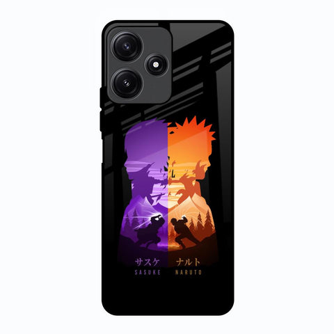 Minimalist Anime Poco M6 Pro 5G Glass Back Cover Online