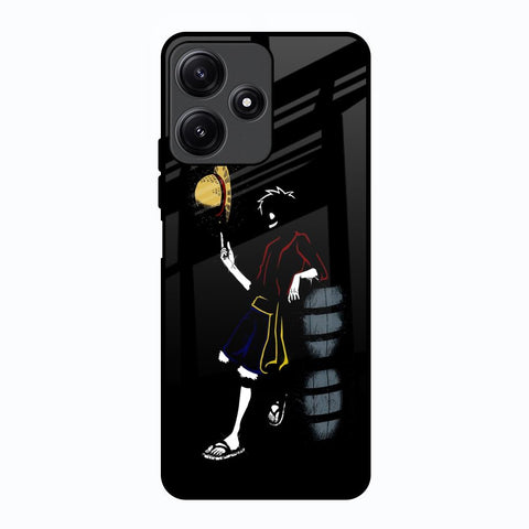 Luffy Line Art Poco M6 Pro 5G Glass Back Cover Online
