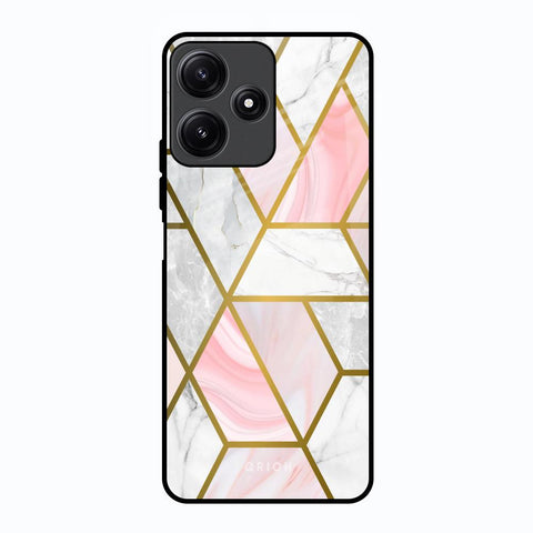 Geometrical Marble Poco M6 Pro 5G Glass Back Cover Online