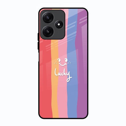Lucky Abstract Poco M6 Pro 5G Glass Back Cover Online