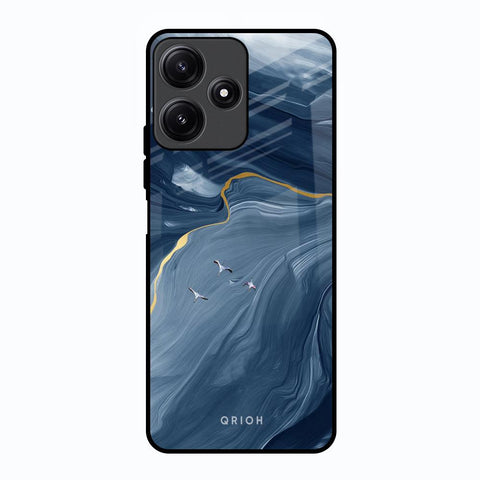 Deep Ocean Marble Poco M6 Pro 5G Glass Back Cover Online