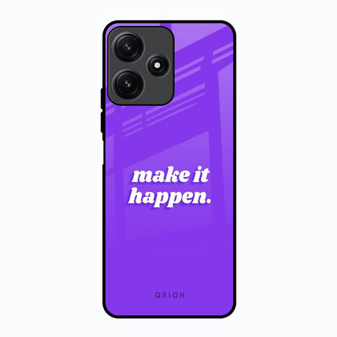 Make it Happen Poco M6 Pro 5G Glass Back Cover Online