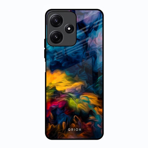 Multicolor Oil Painting Poco M6 Pro 5G Glass Back Cover Online