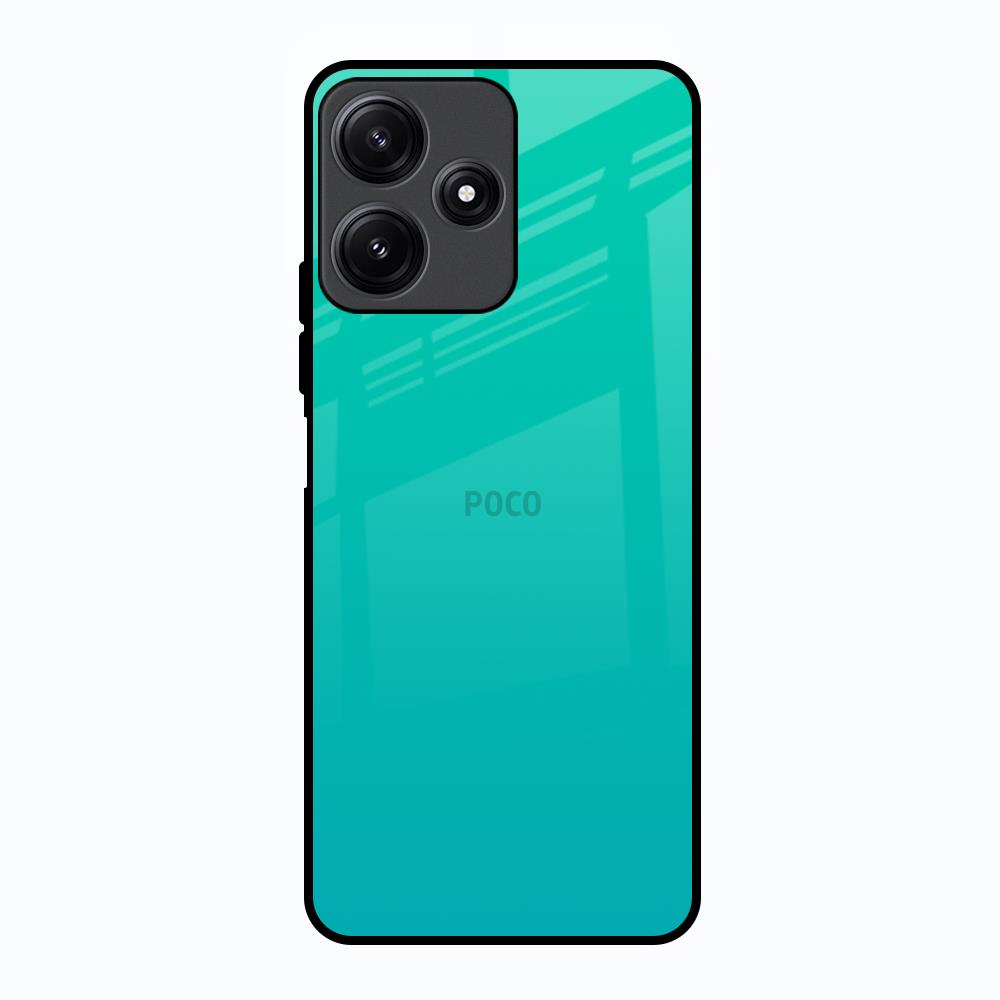 Cuba Blue Poco M6 Pro 5G Glass Back Cover Online