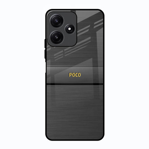 Grey Metallic Glass Poco M6 Pro 5G Glass Back Cover Online