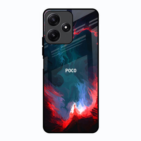 Brush Art Poco M6 Pro 5G Glass Back Cover Online