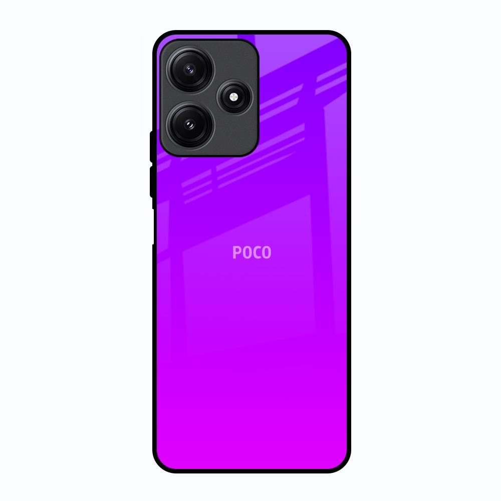Purple Pink Poco M6 Pro 5G Glass Back Cover Online