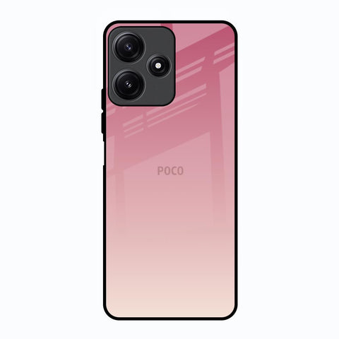 Blooming Pink Poco M6 Pro 5G Glass Back Cover Online