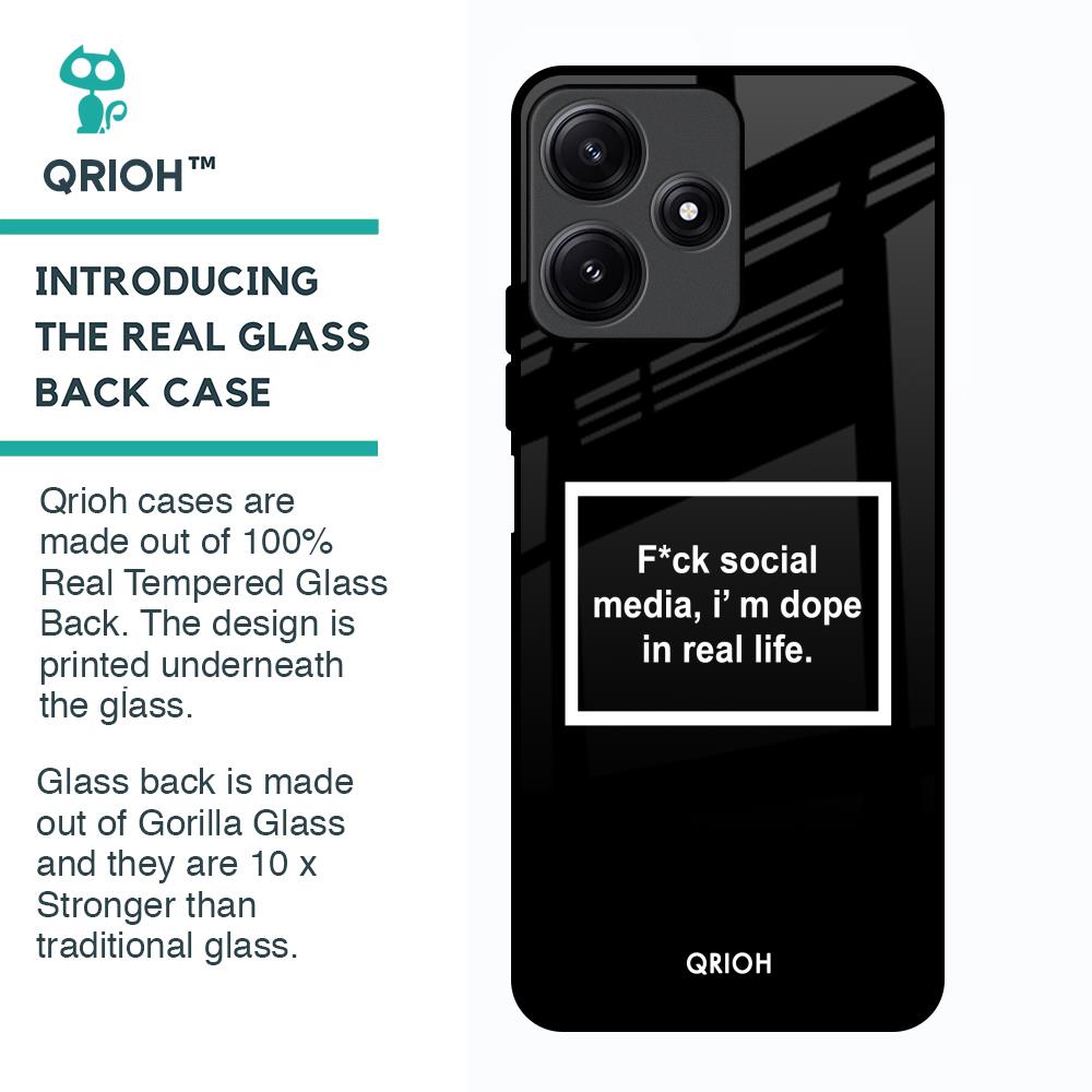 Dope In Life Glass Case for Poco M6 Pro 5G