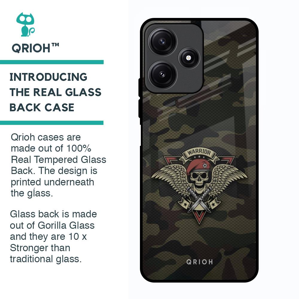 Army Warrior Glass Case for Poco M6 Pro 5G