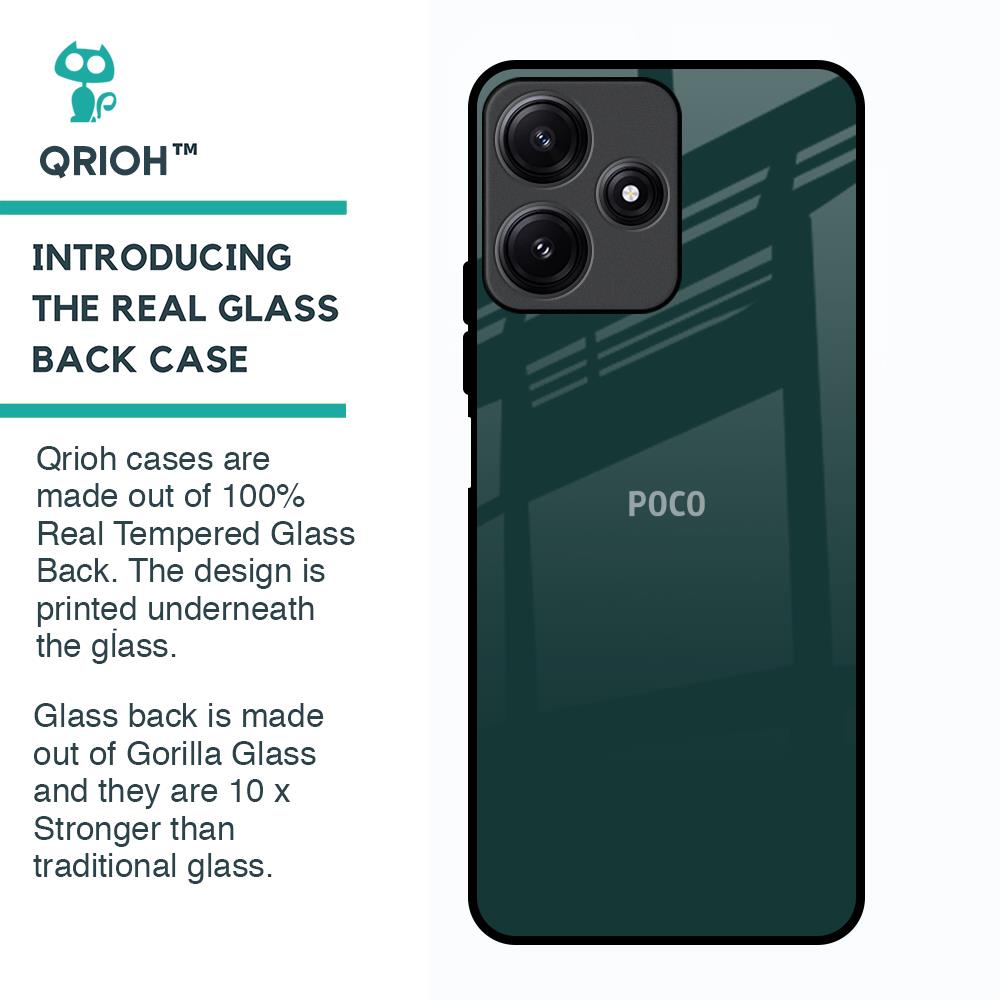 Olive Glass Case for Poco M6 Pro 5G