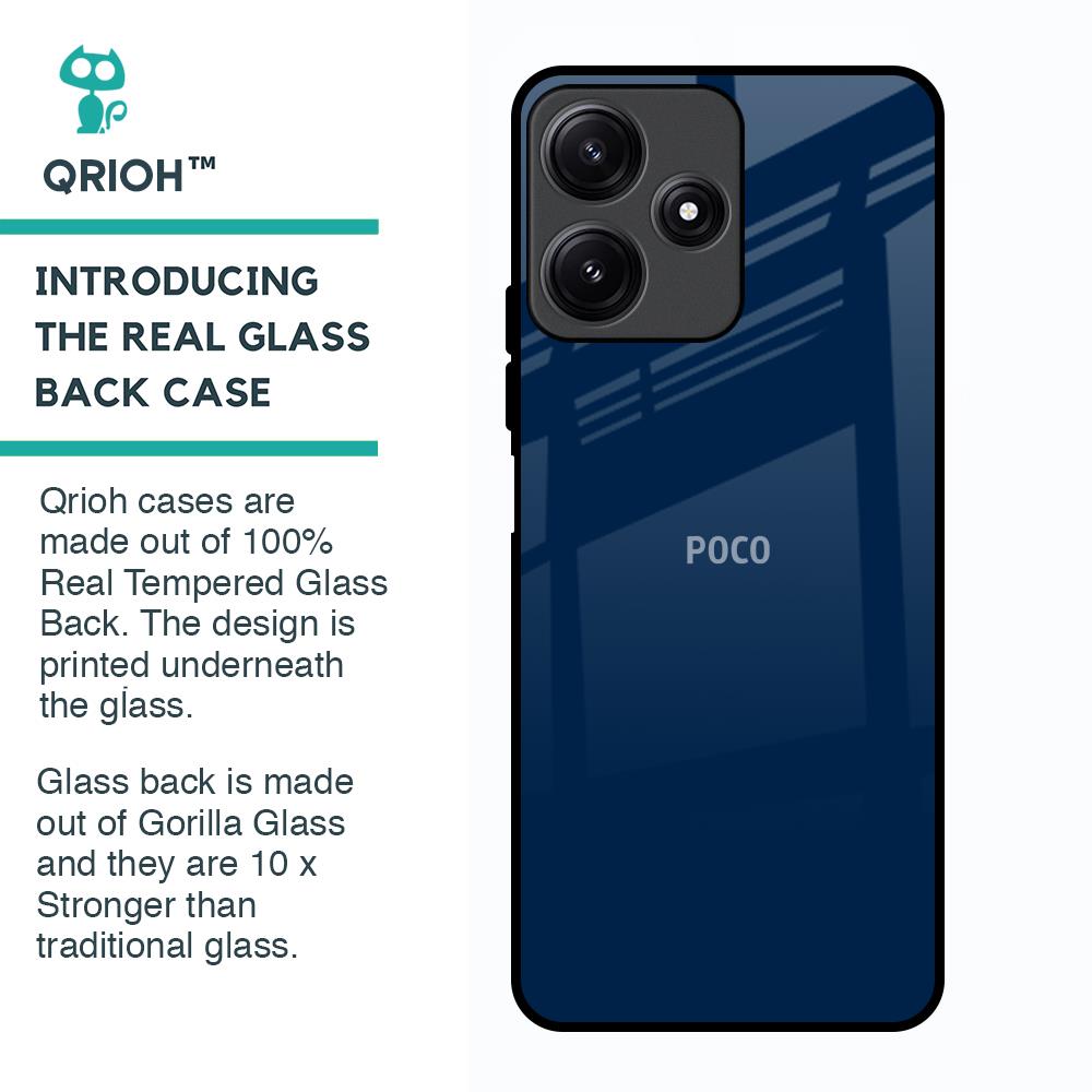 Royal Navy Glass Case for Poco M6 Pro 5G