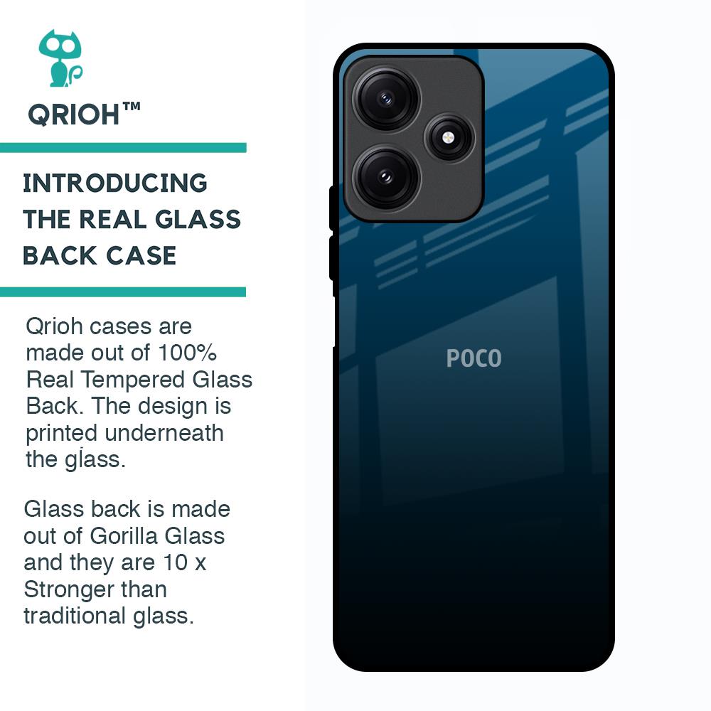 Sailor Blue Glass Case For Poco M6 Pro 5G