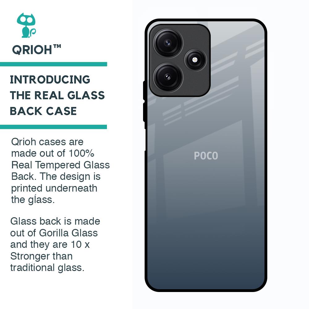 Dynamic Black Range Glass Case for Poco M6 Pro 5G