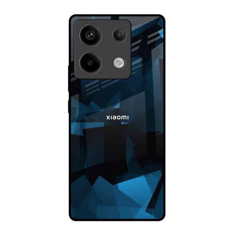 Polygonal Blue Box Redmi Note 13 Pro 5G Glass Back Cover Online